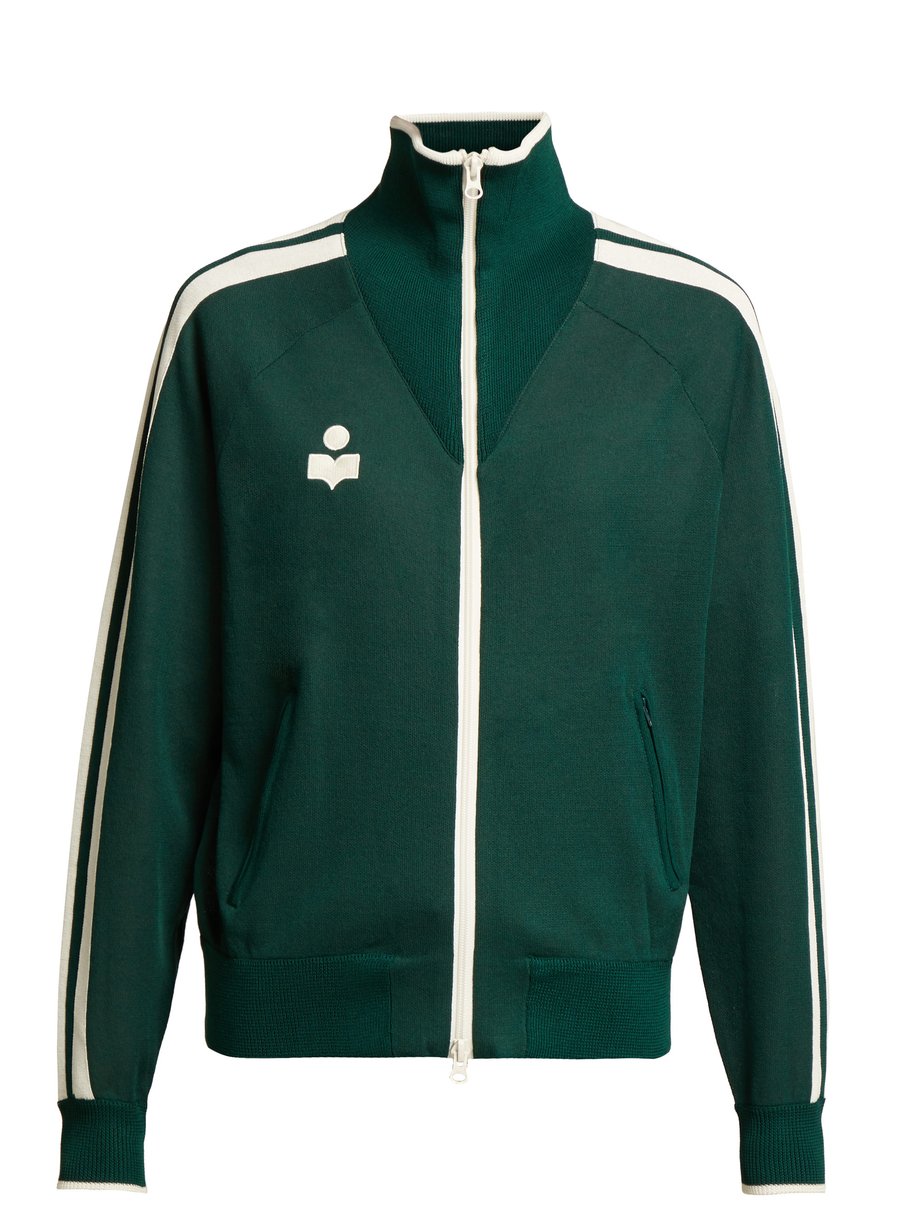 Green Darcy high-neck zip-through track jacket | Isabel Marant Étoile ...