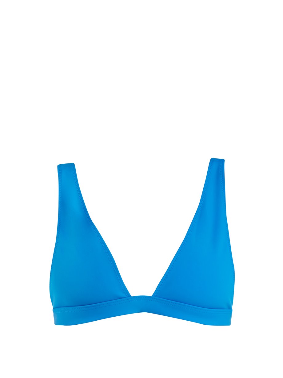 Blue The Enga triangle bikini top | Rochelle Sara | MATCHESFASHION AU