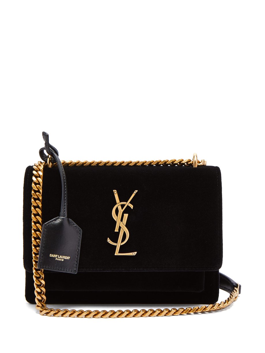 ysl velour bag