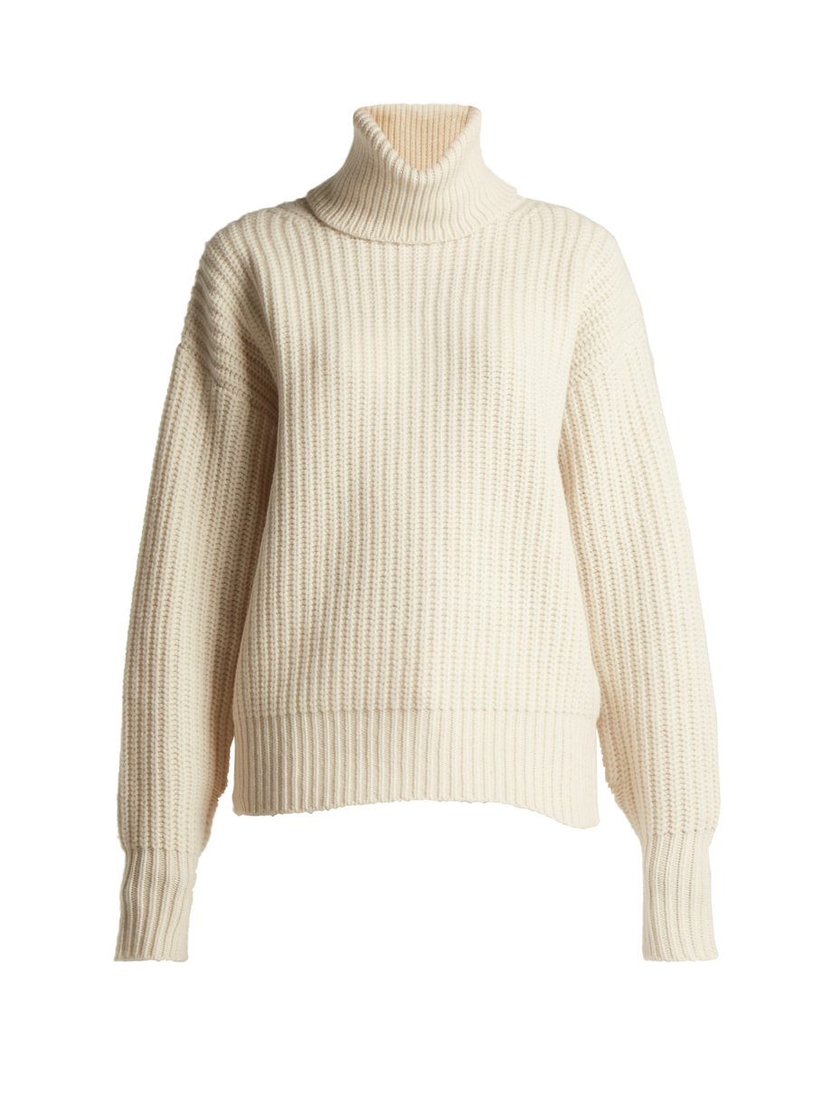 White Roll-neck wool sweater | Joseph | MATCHESFASHION US