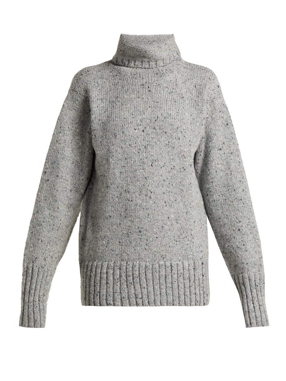 Grey Roll-neck wool-blend sweater | Joseph | MATCHESFASHION US