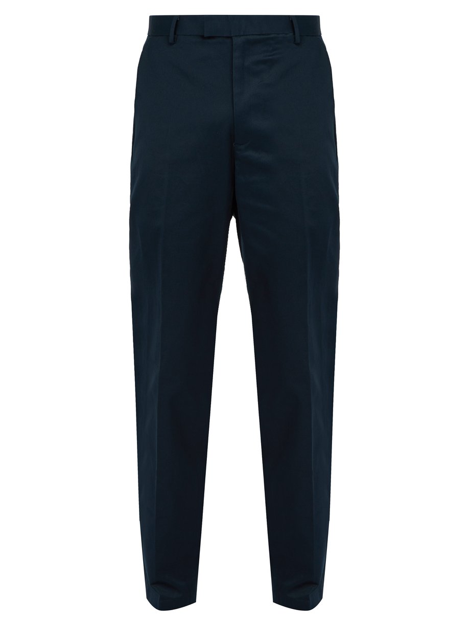 Navy Leon cotton trousers | Saturdays NYC | MATCHESFASHION US