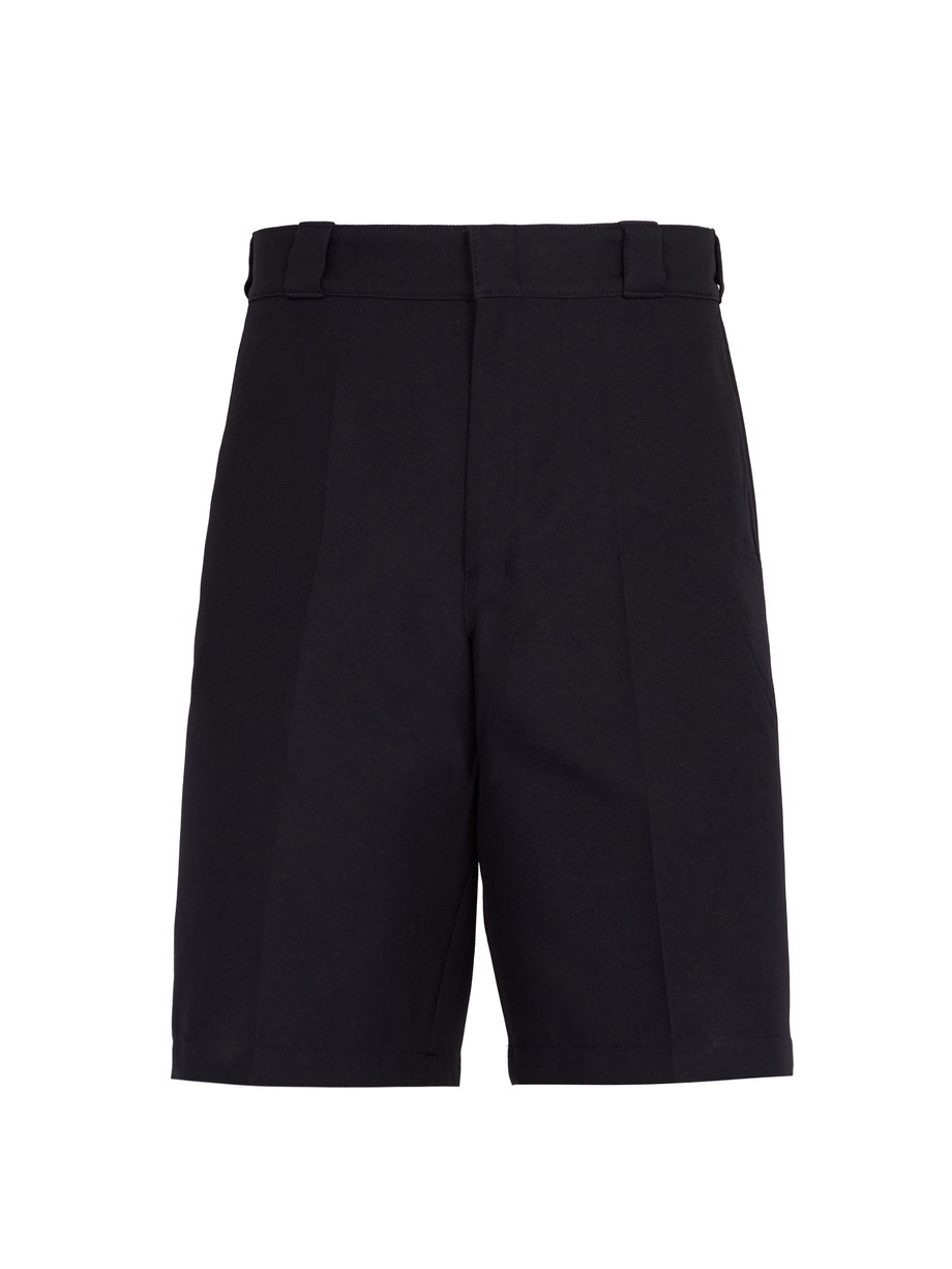 Navy Logo-embellished shorts | Prada | MATCHESFASHION US