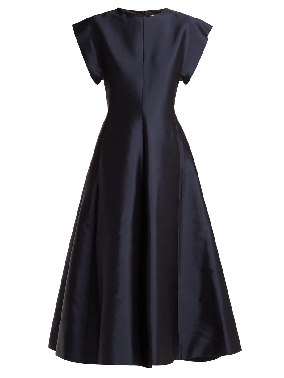 Navy Whitney silk-mikado gown | The Row | MATCHESFASHION US