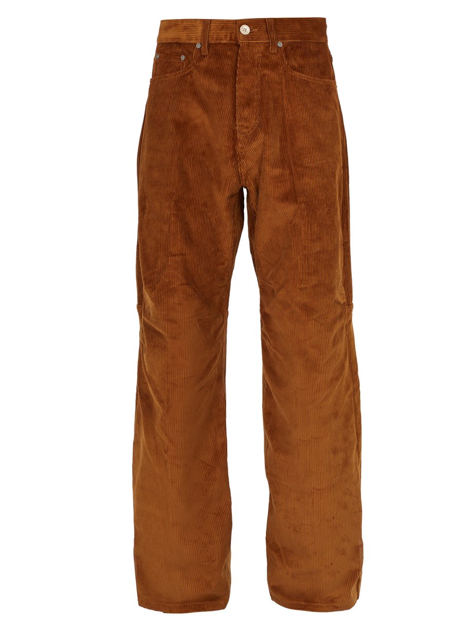 Phipps フィップス Wide-leg cotton-corduroy trousers ブラウン｜MATCHESFASHION（マッチズ