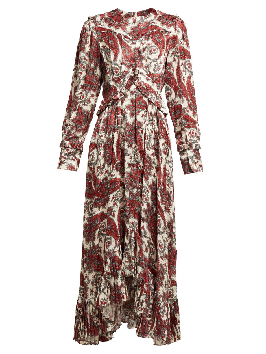 Print Jorja paisley-print silk-blend dress | Isabel Marant ...