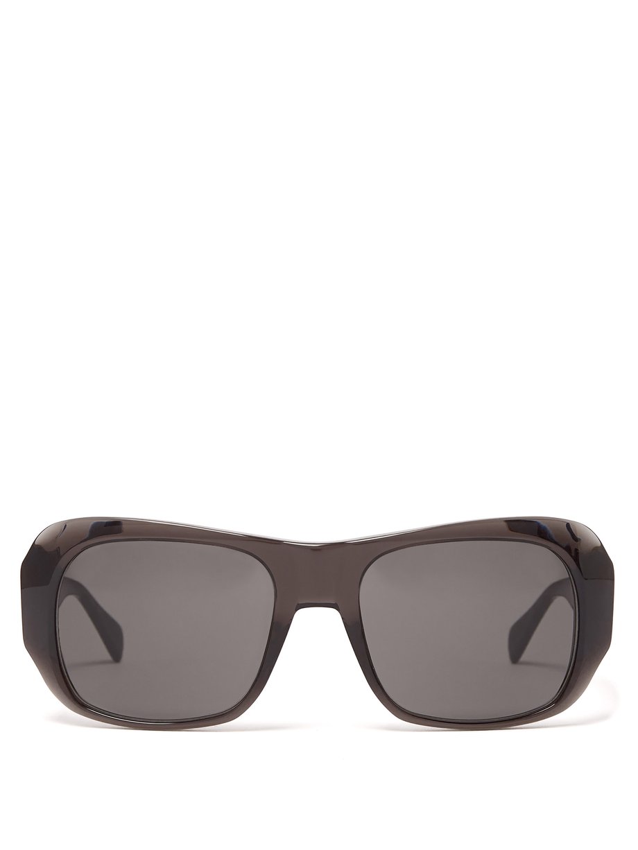 Grey Round Acetate Sunglasses Celine Eyewear Matchesfashion Us