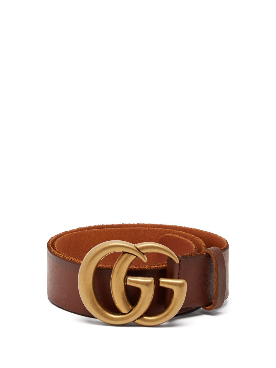 GG leather belt Tan Gucci 