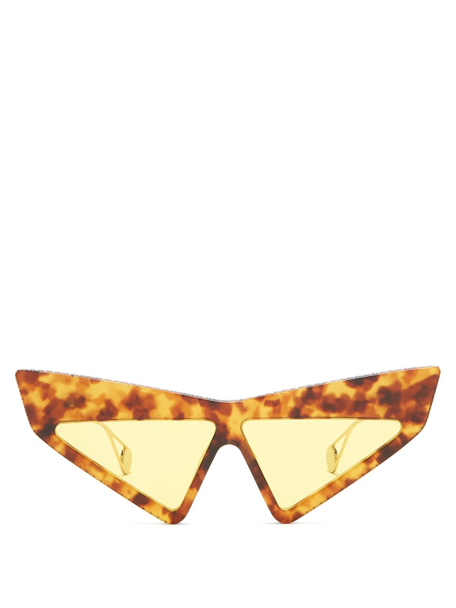 gucci triangle sunglasses