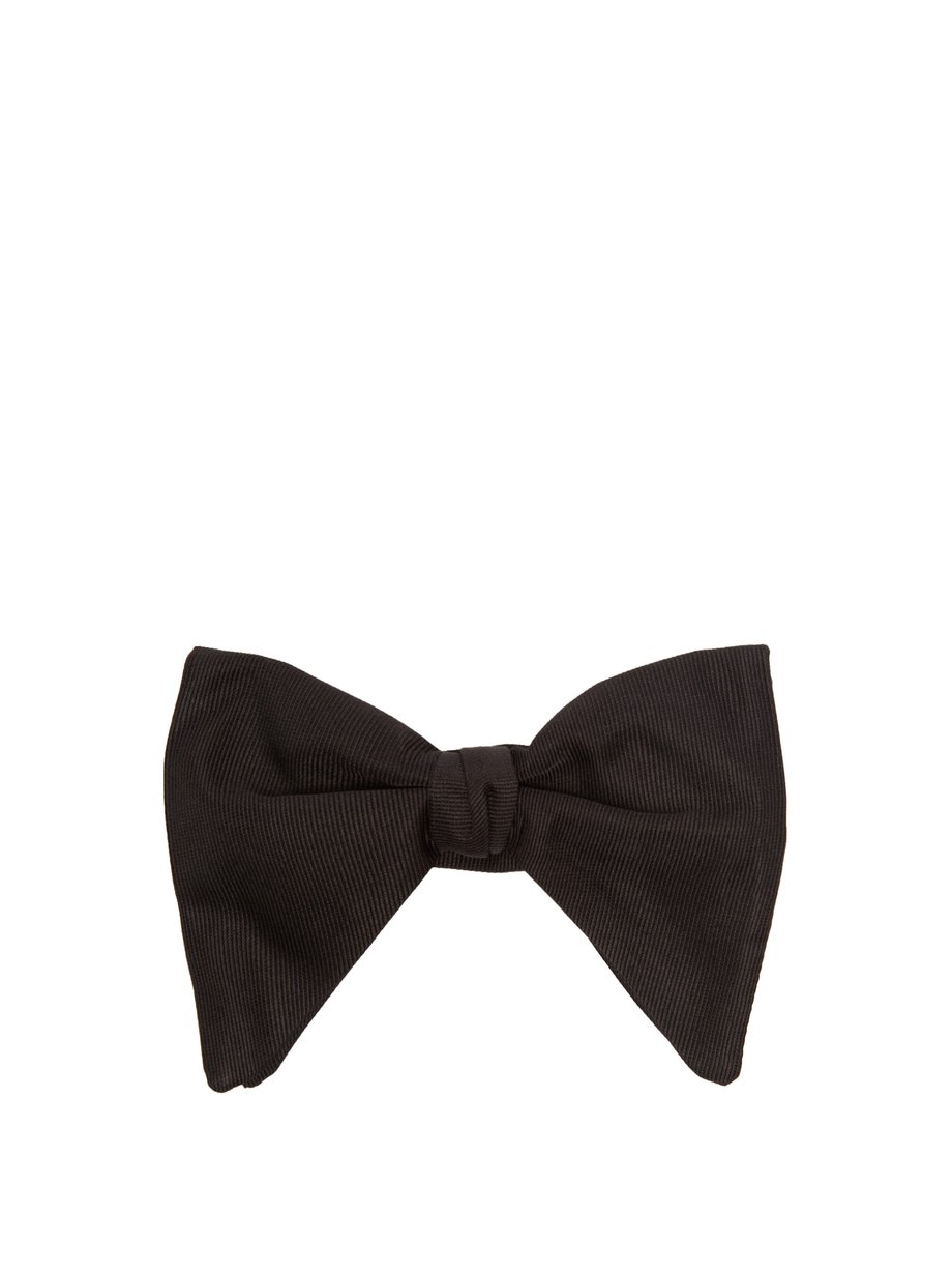 Black Silk-faille bow tie | Gucci 