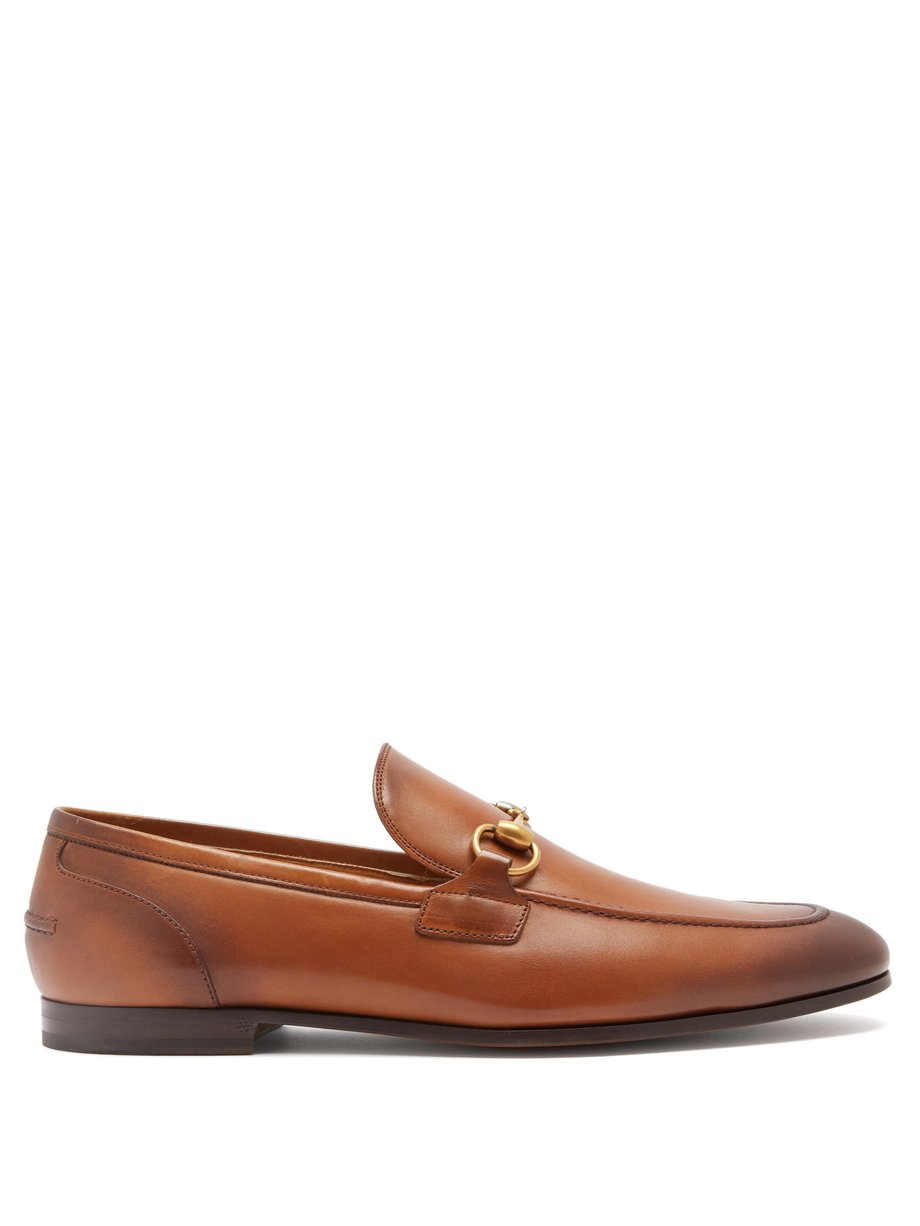 tan gucci loafers