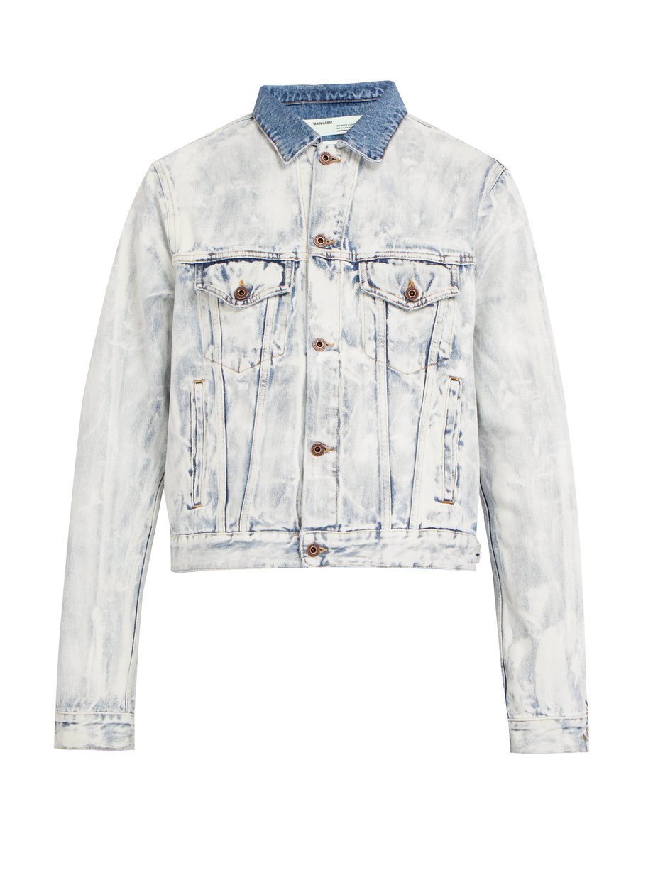 Bleached denim jacket White Off-White | MATCHESFASHION FR