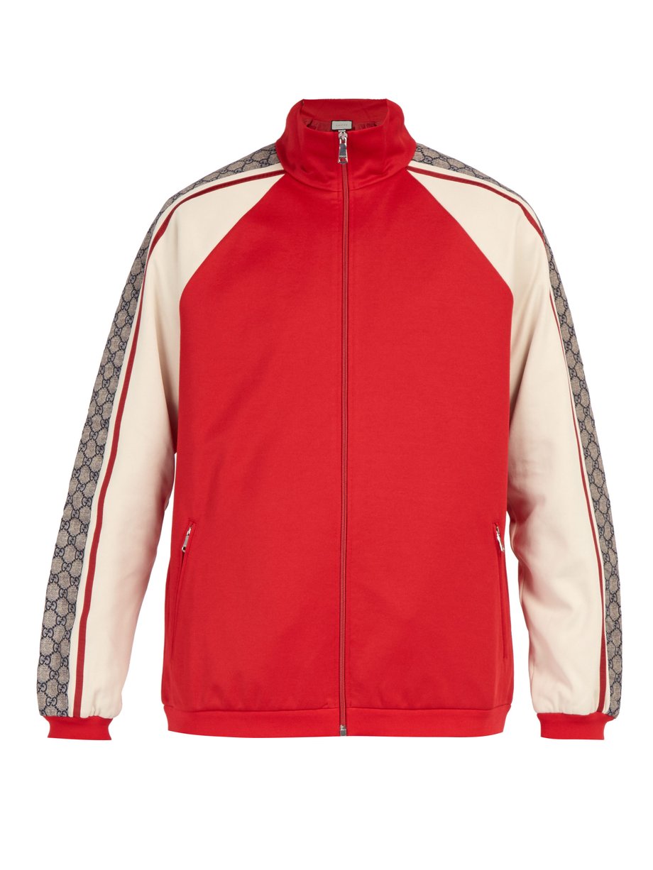 Red GG jersey track top | Gucci 