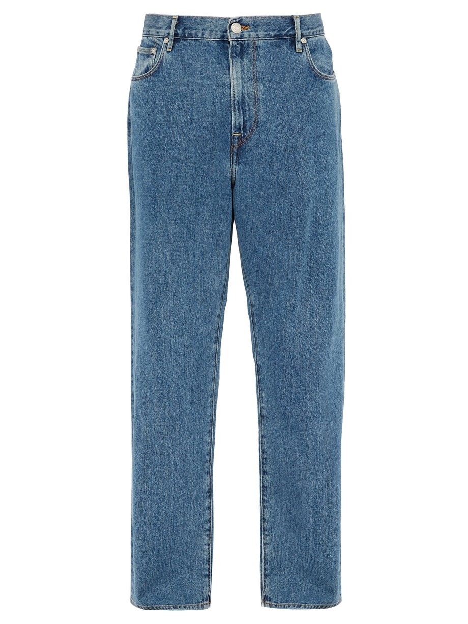 Blue Stonewashed relaxed-leg jeans | Burberry | MATCHESFASHION US