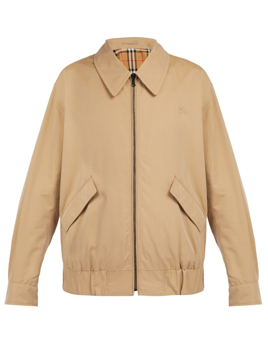 Camel cotton-gabardine jacket | | UK