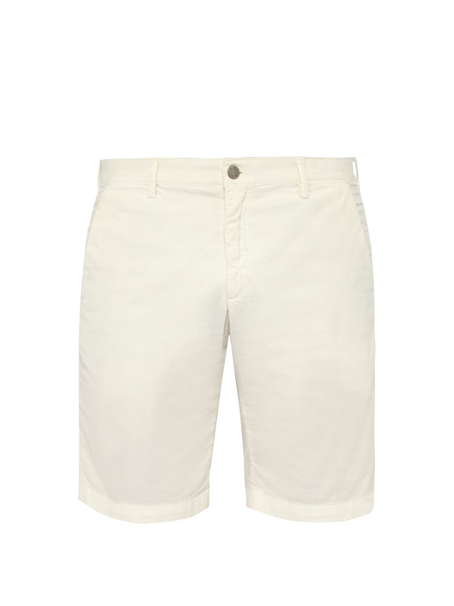 Cream Watercolour cotton-corduroy shorts | Massimo Alba | MATCHESFASHION US