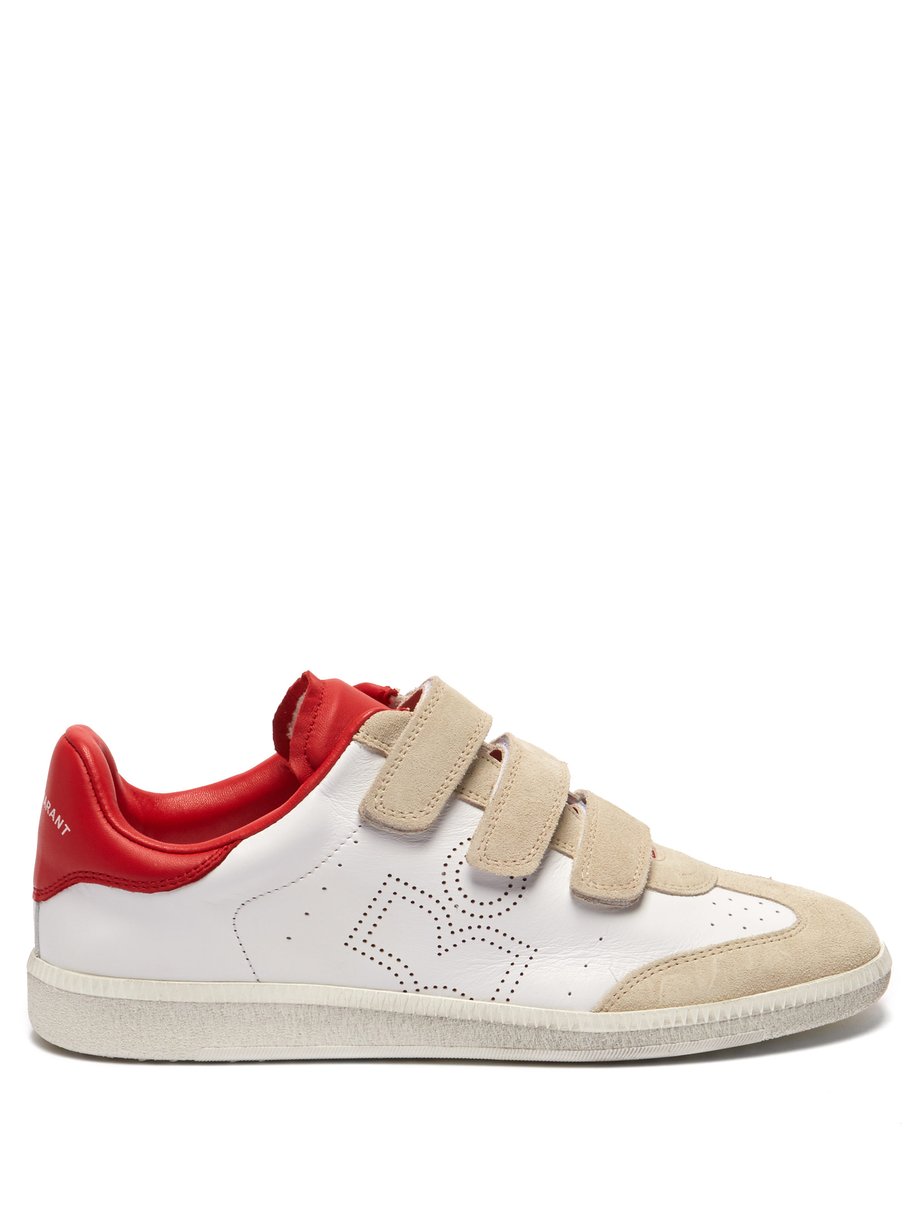 White Beth leather and suede trainers | Isabel Marant | MATCHESFASHION US