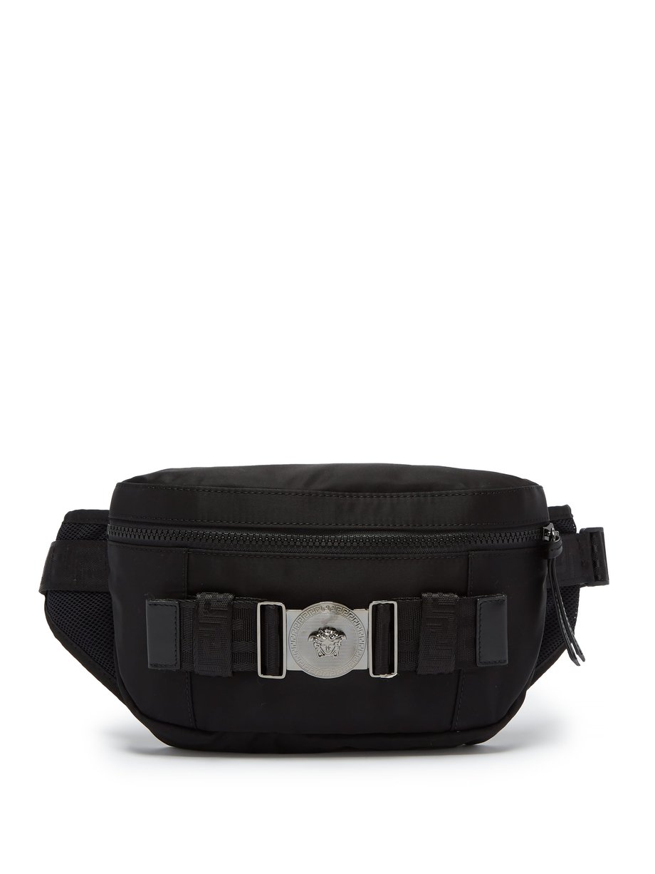 Black Medusa nylon belt bag | Versace 