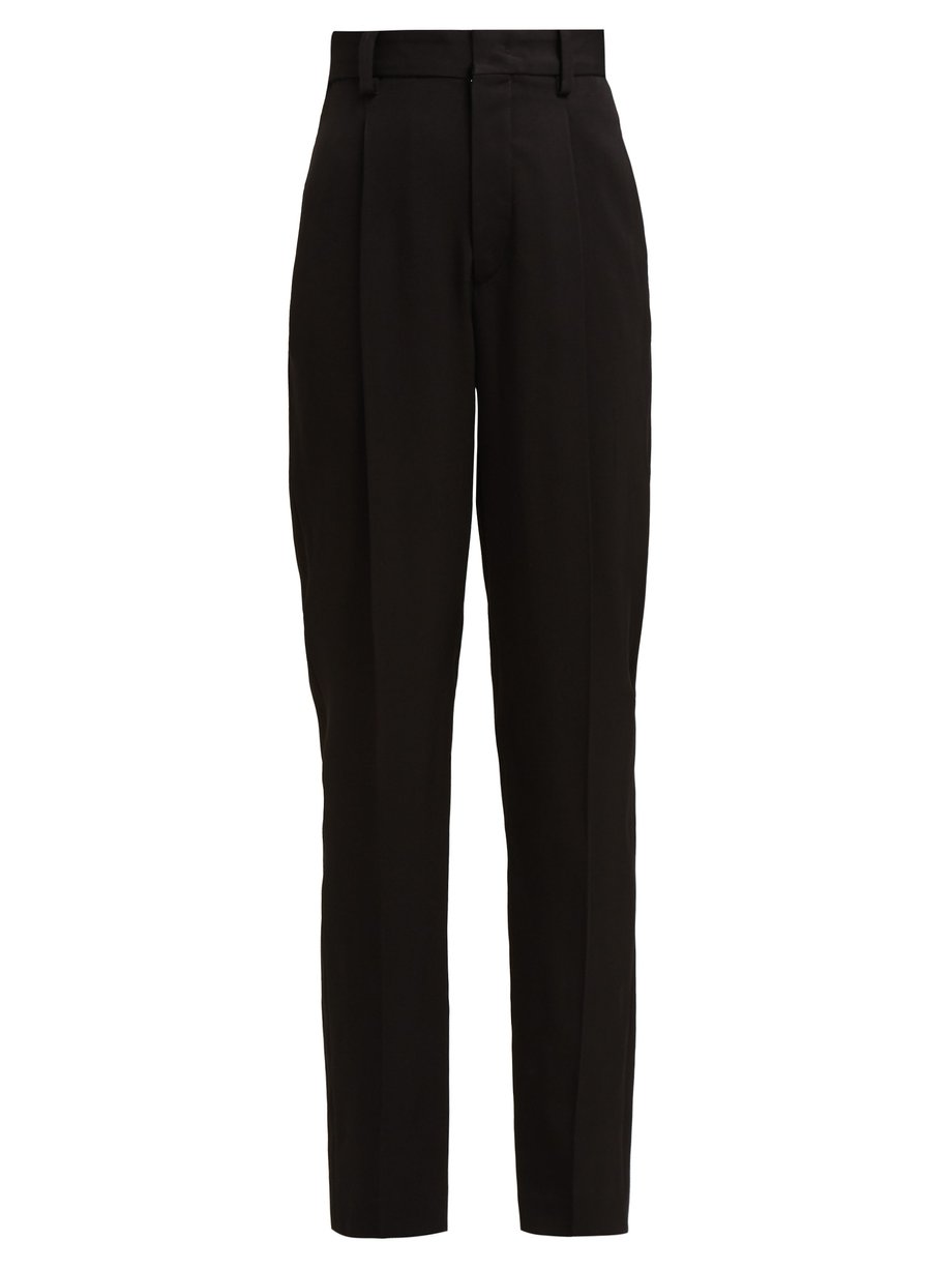 Black Poyd high-rise trousers | Isabel Marant | MATCHESFASHION UK