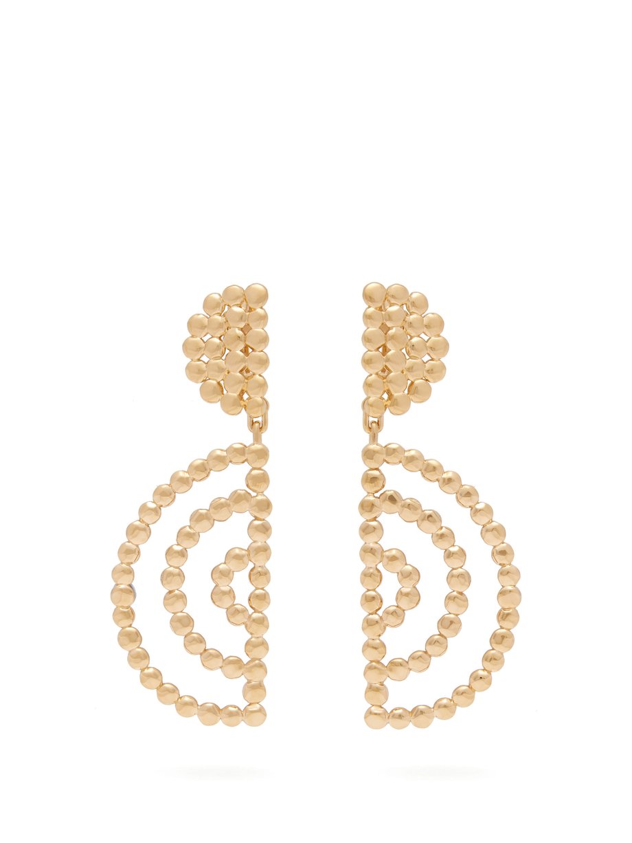 Chloé Chloé Oversized gold-tone drop earrings Metallic｜MATCHESFASHION ...