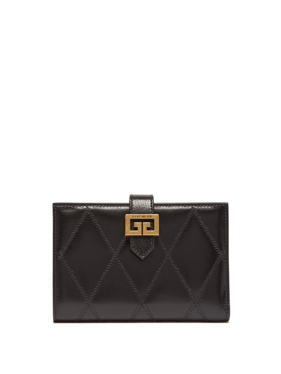 Black GV3 quilted-leather bi-fold wallet | Givenchy | MATCHESFASHION AU