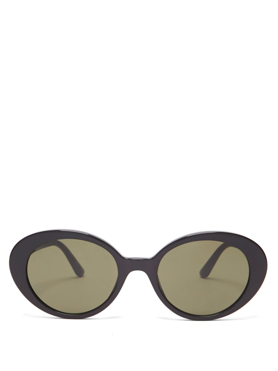 Black X Oliver Peoples Parquet sunglasses | The Row | MATCHESFASHION US