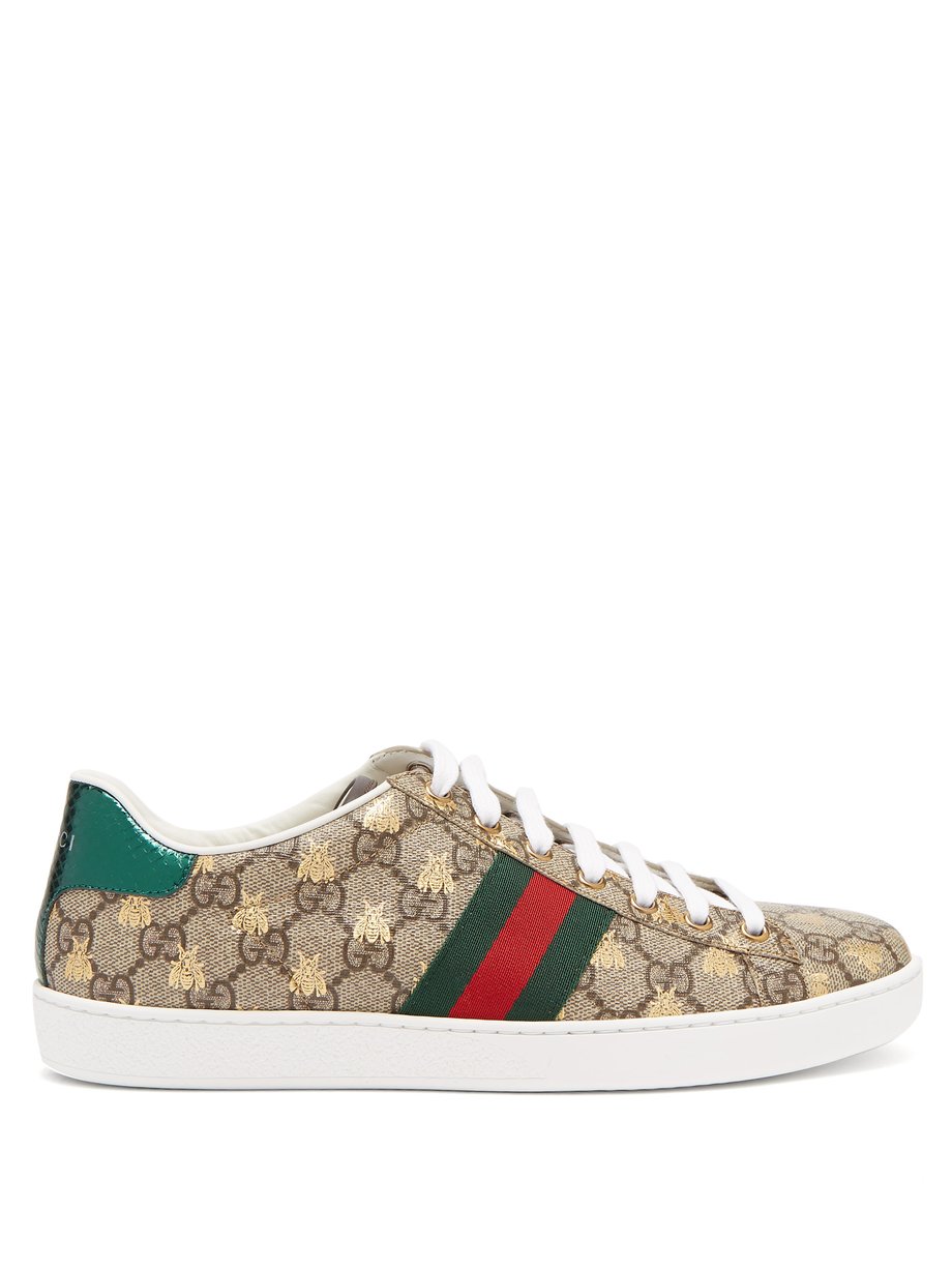 gucci pattern trainers