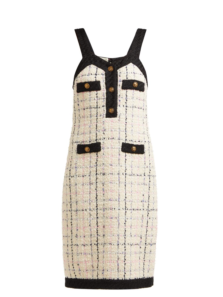 Gucci White Tweed mini dress | 매치스패션, 모던 럭셔리 온라인 쇼핑