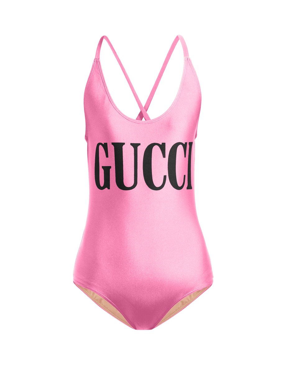 Pink Logo-print bodysuit | Gucci | MATCHESFASHION US