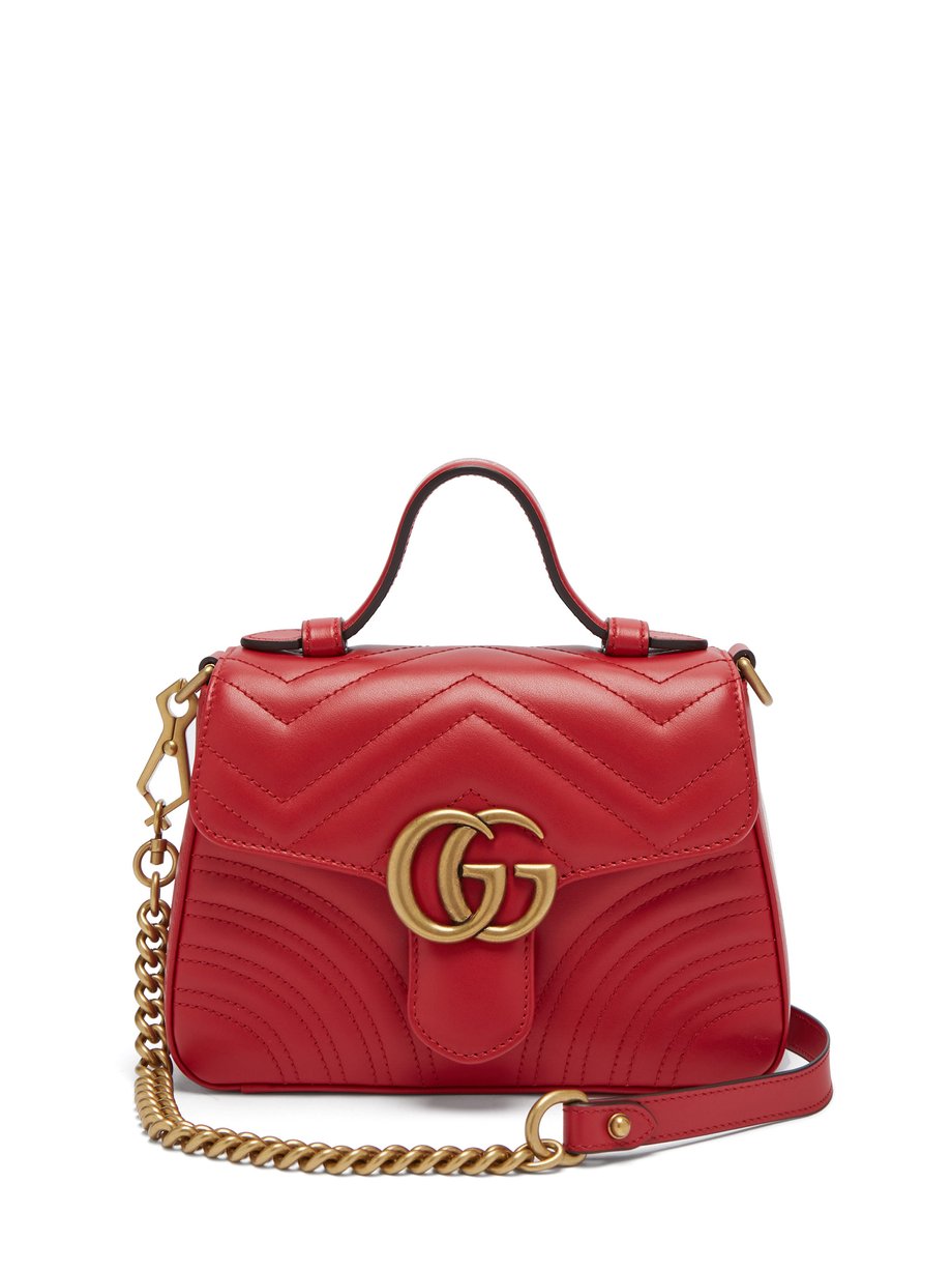 gucci red quilted bag