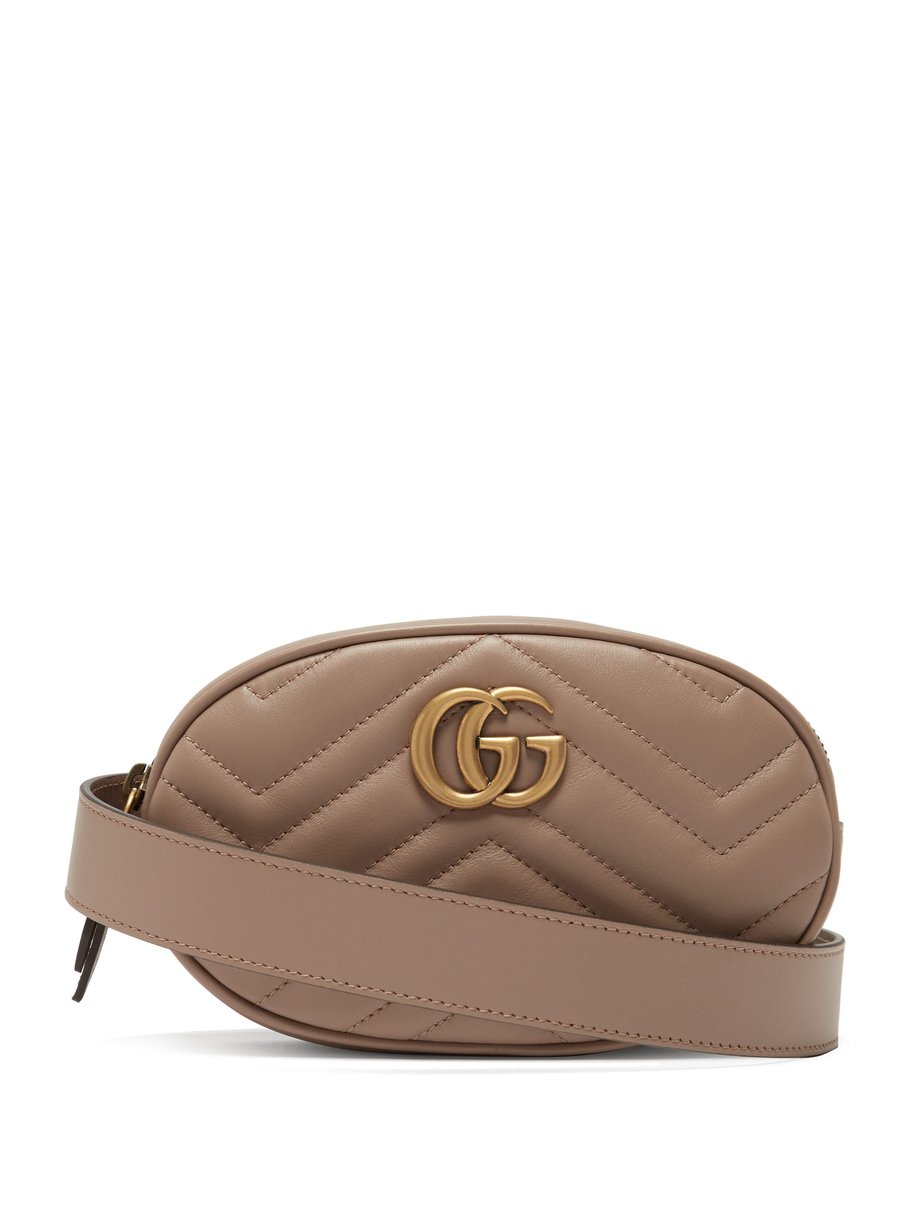 gucci gg marmont quilted leather belt bag