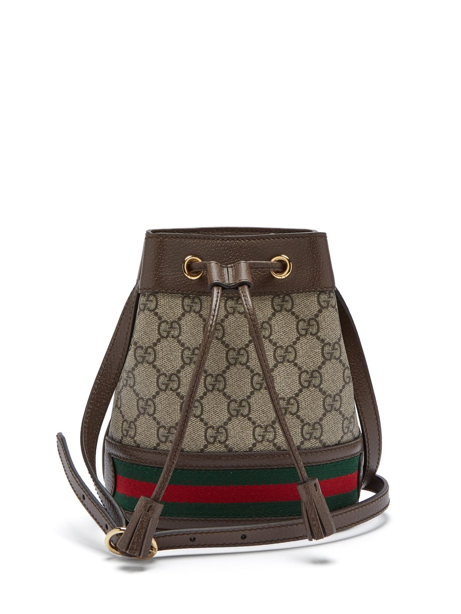 Grey Ophidia GG Supreme mini bucket bag | Gucci | MATCHESFASHION UK