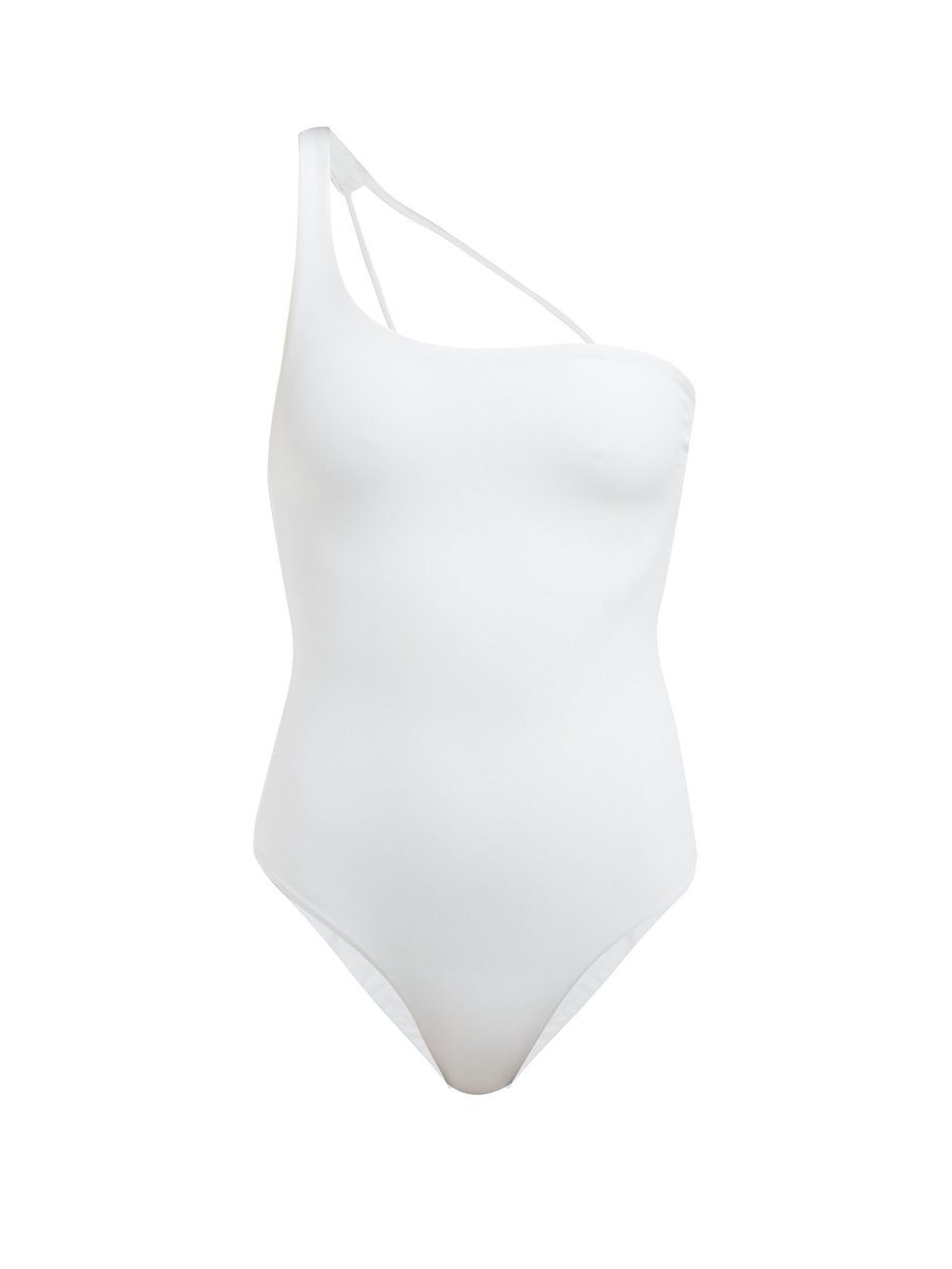 White Apex one-shoulder swimsuit | Jade Swim | MATCHESFASHION US