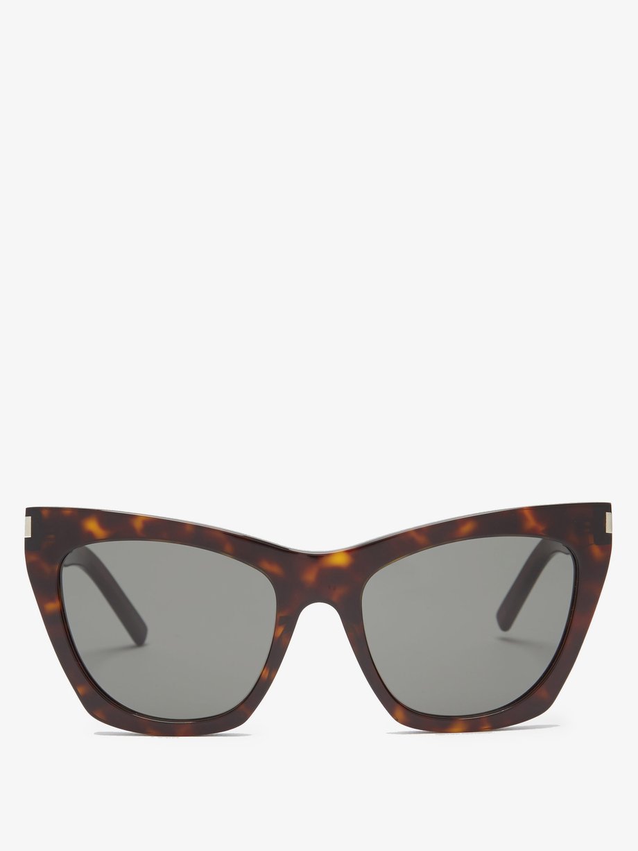 Brown Kate cat-eye acetate sunglasses | Saint Laurent | MATCHESFASHION US