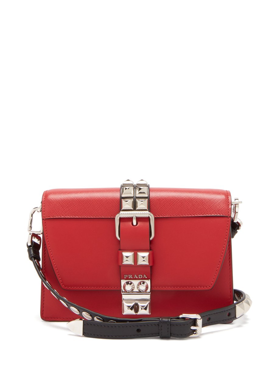 Red Elektra leather cross-body bag | Prada | MATCHESFASHION US