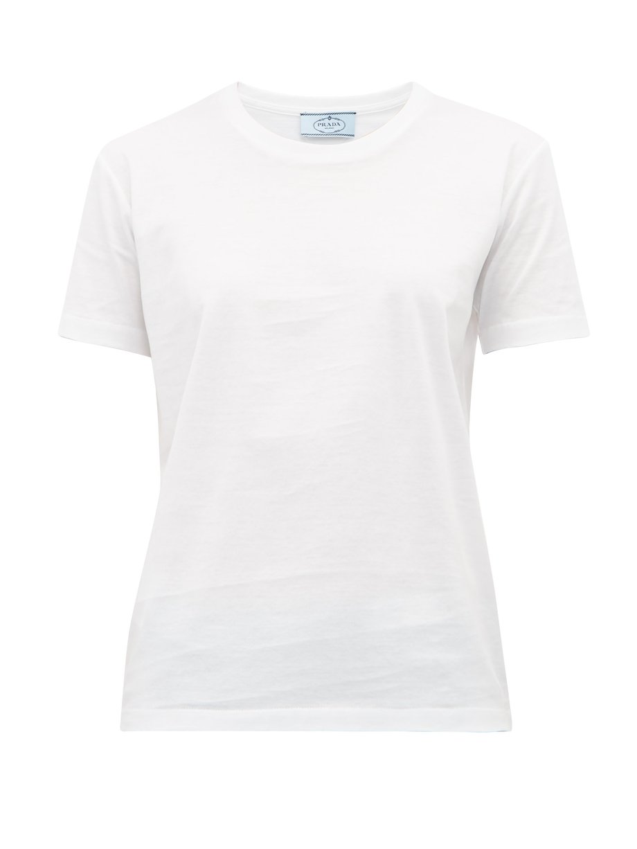 prada plain white t shirt
