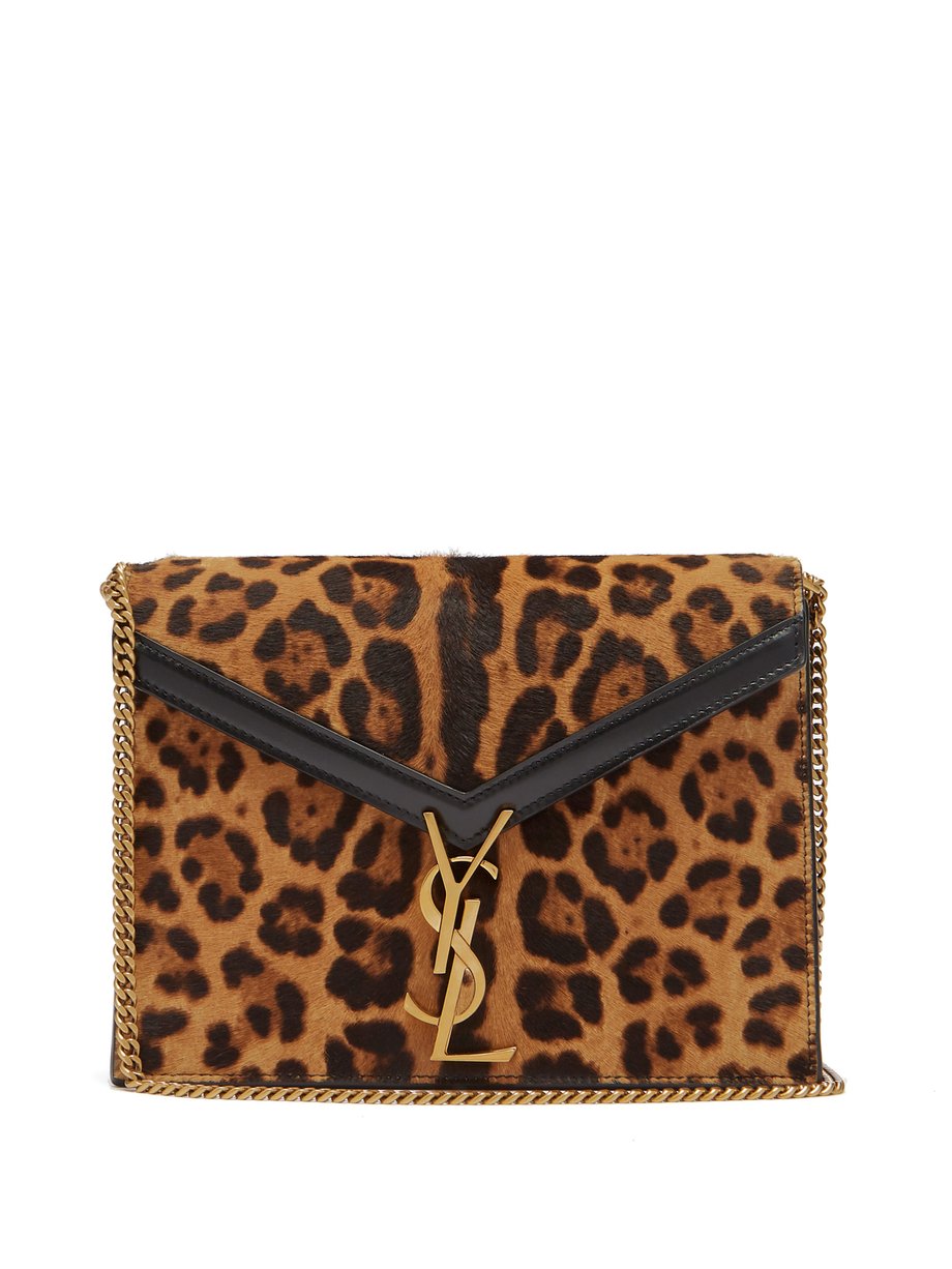 ysl leopard purse