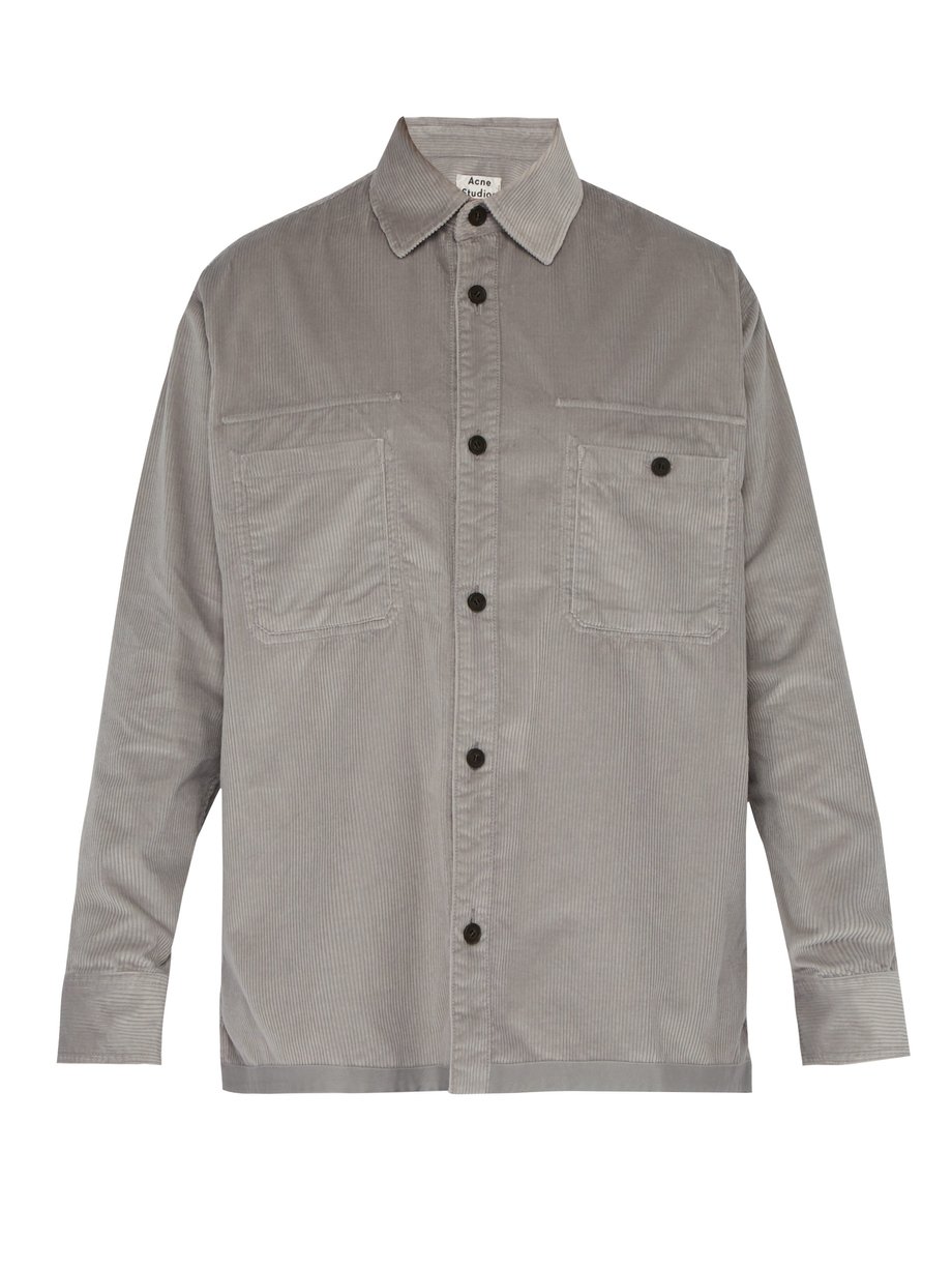 Grey Sigurd corduroy shirt | Acne Studios | MATCHESFASHION US