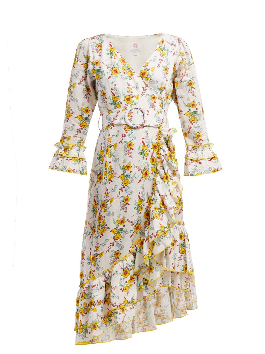 Print Floral-print linen dress | Gül Hürgel | MATCHESFASHION UK