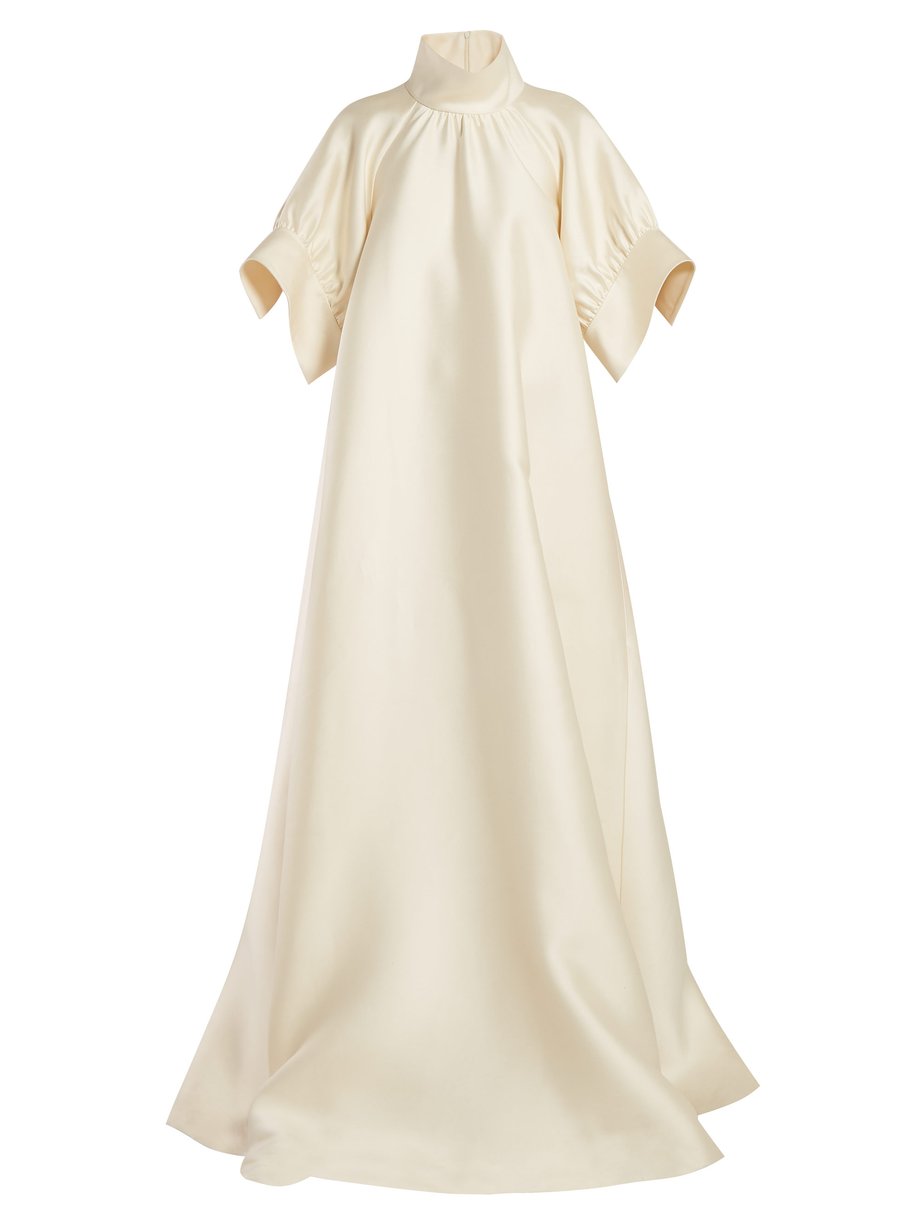 White Alba mikado-silk gown | The Row | MATCHESFASHION US