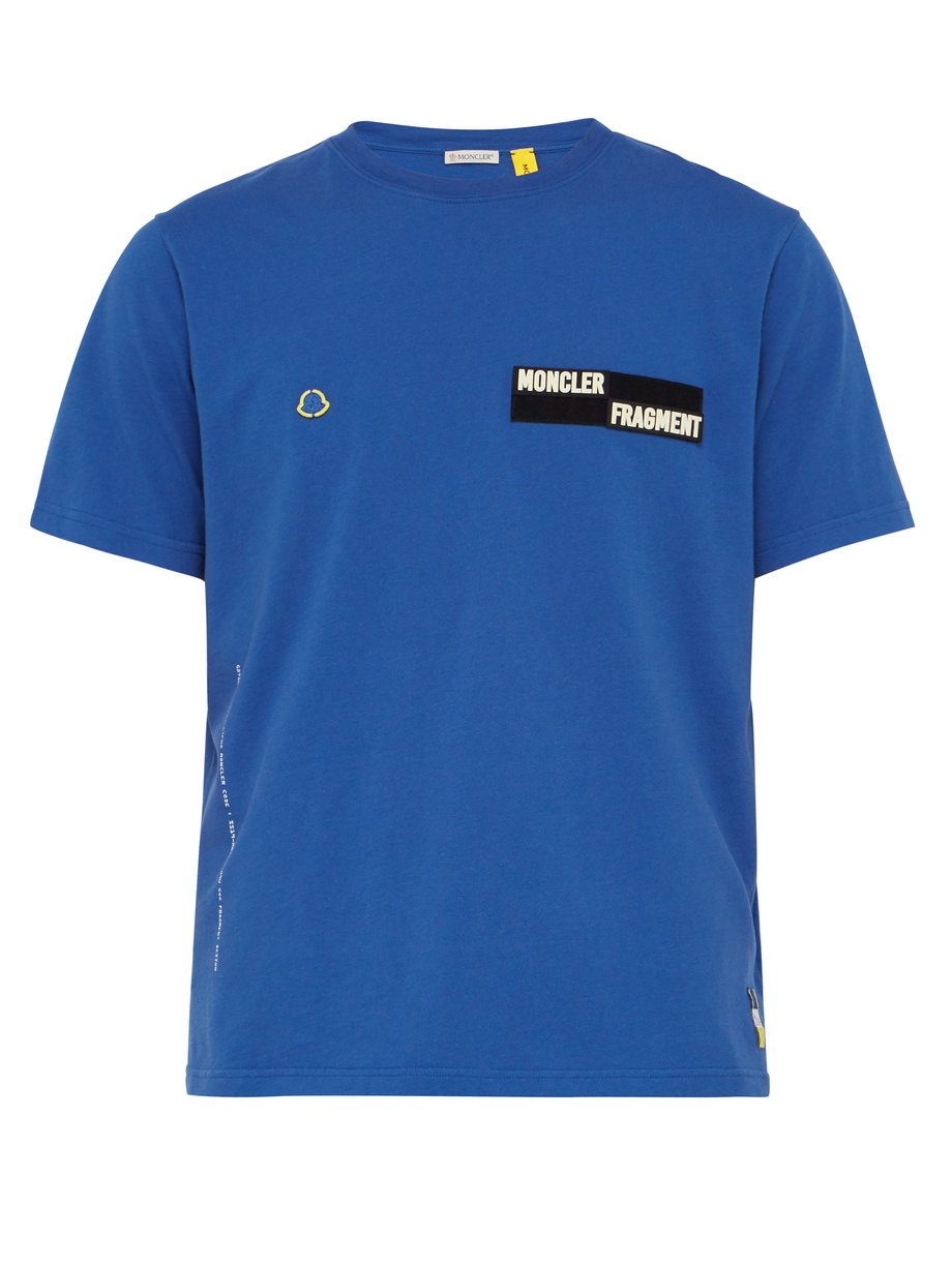 blue moncler t shirt