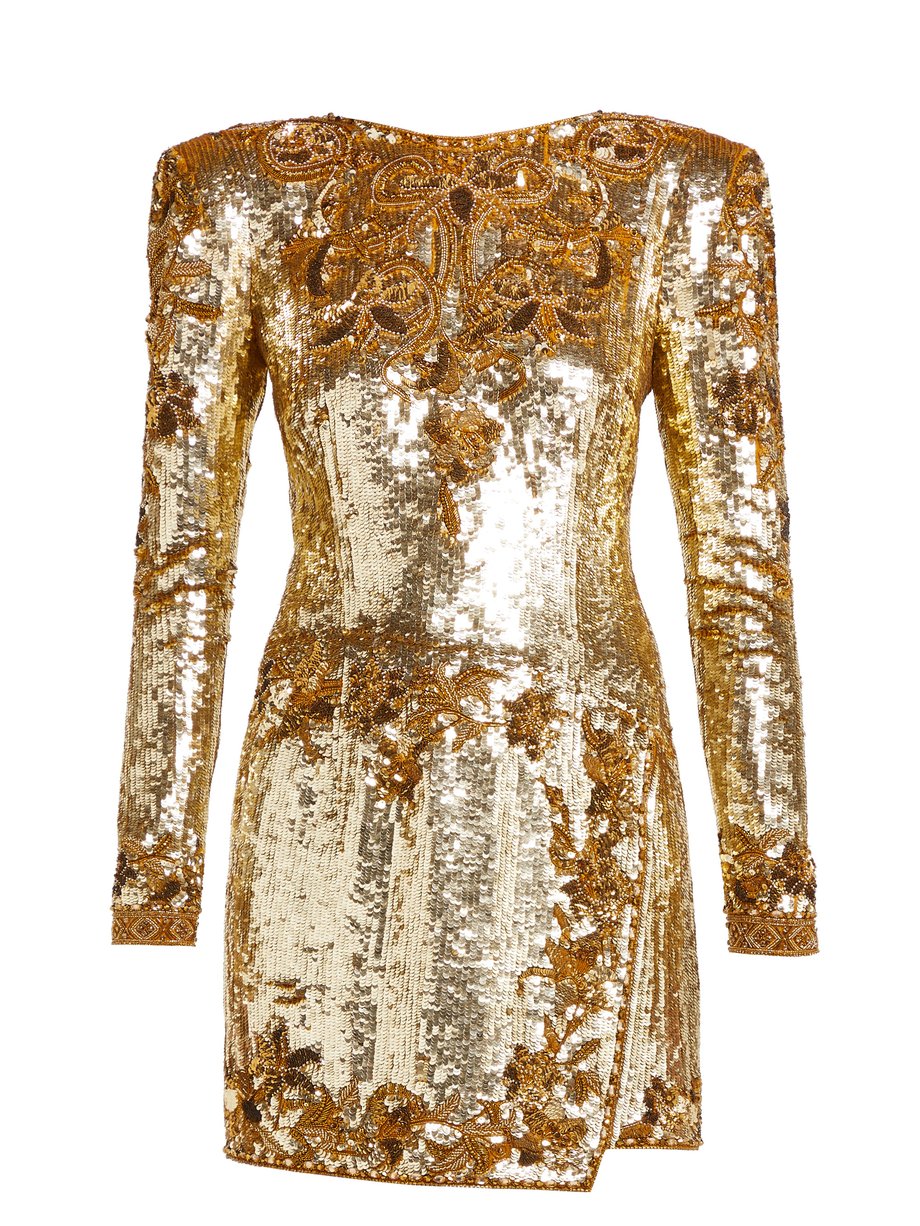 Metallic Sequinned-silk mini dress | Dundas | MATCHESFASHION US