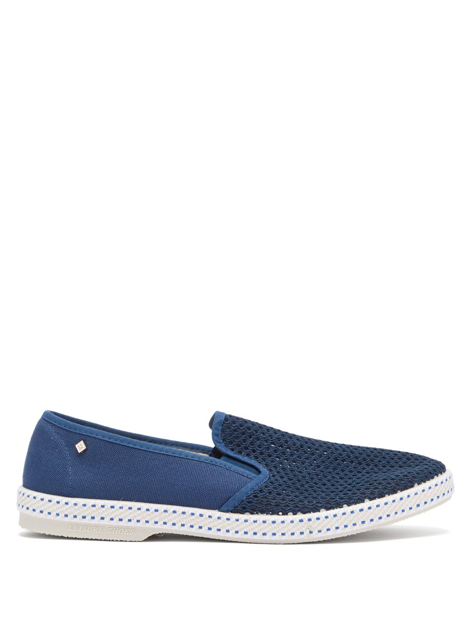 Classic slip-on canvas loafers Blue 