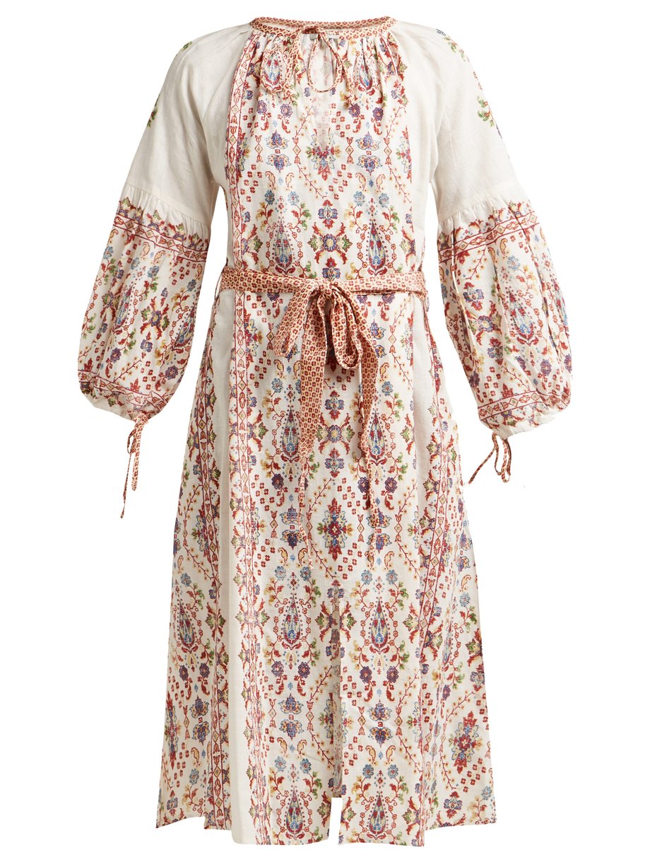 Print Anatolia cotton midi dress | D'Ascoli | MATCHESFASHION US