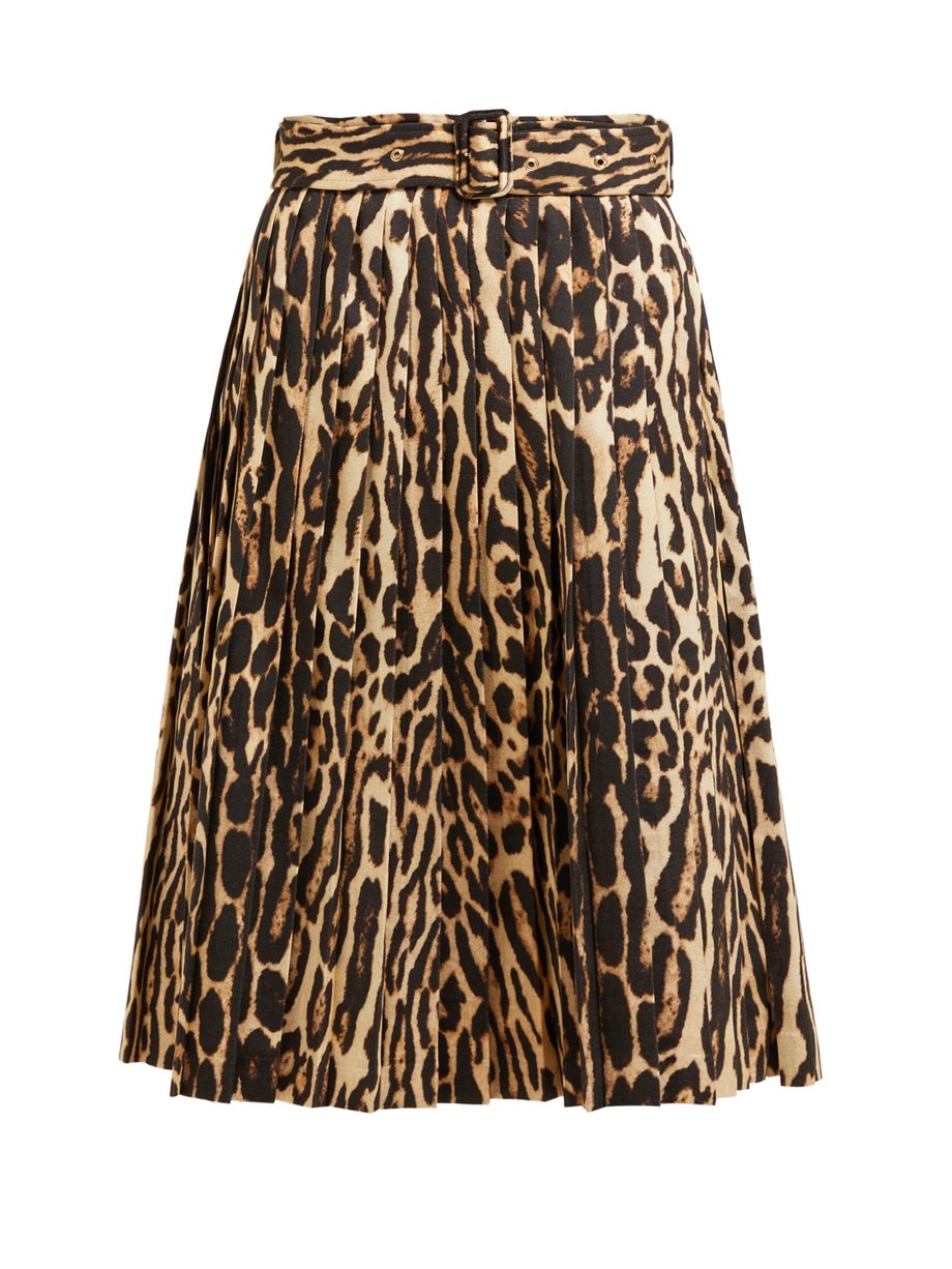 burberry leopard skirt