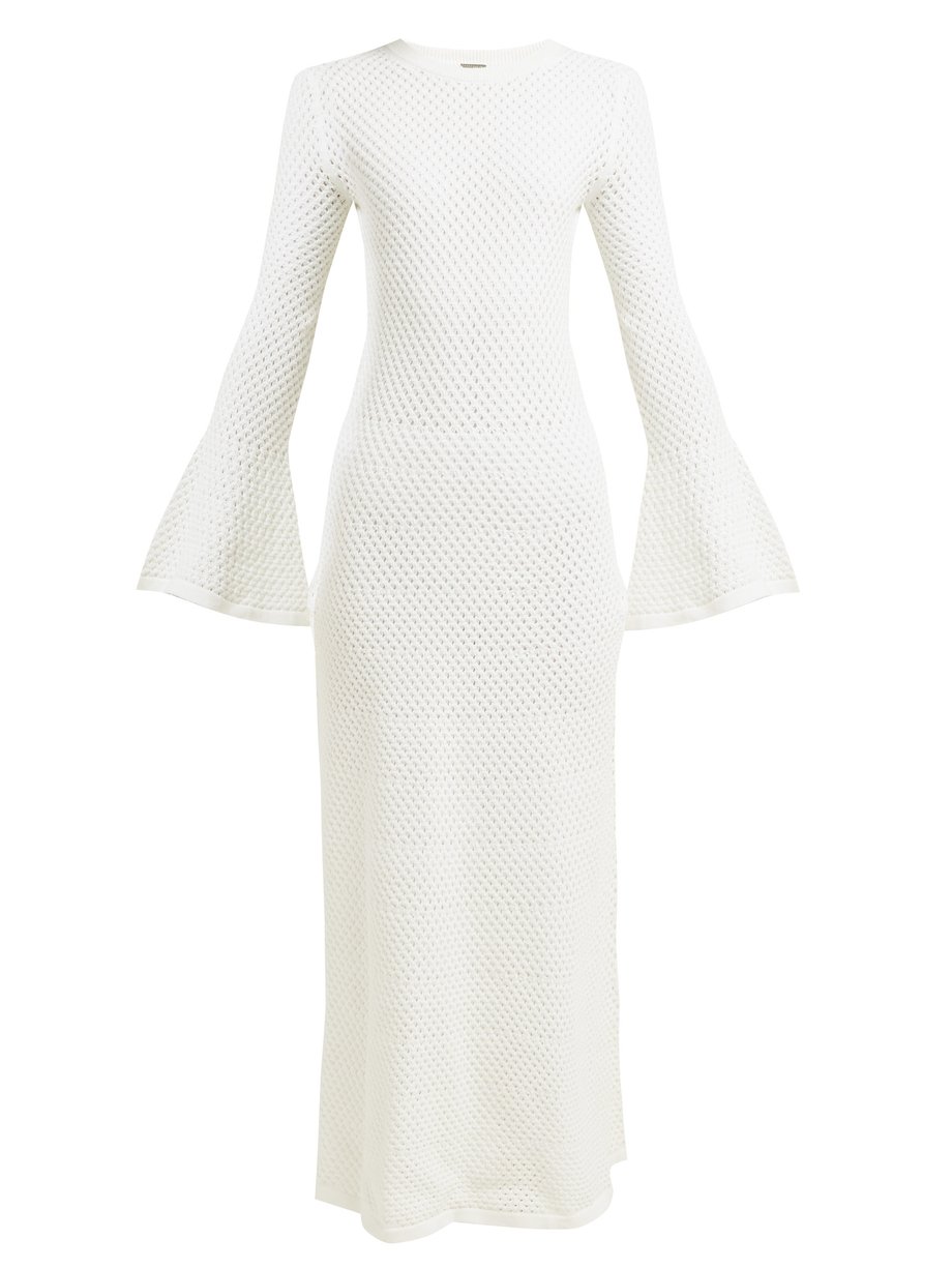 White Liza lace-knit cotton dress | Dodo Bar Or | MATCHESFASHION US