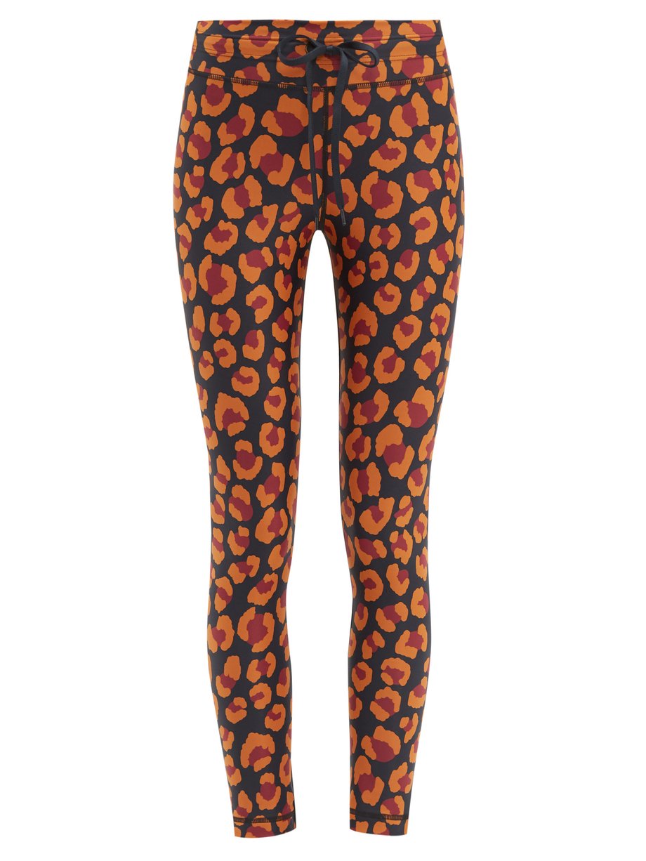 Print Leopard-print technical-jersey leggings | The Upside ...