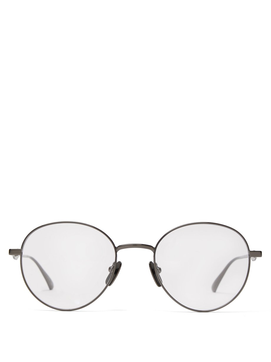 Giv rettigheder flov Sway Black Round-frame metal glasses | Gucci | MATCHESFASHION US