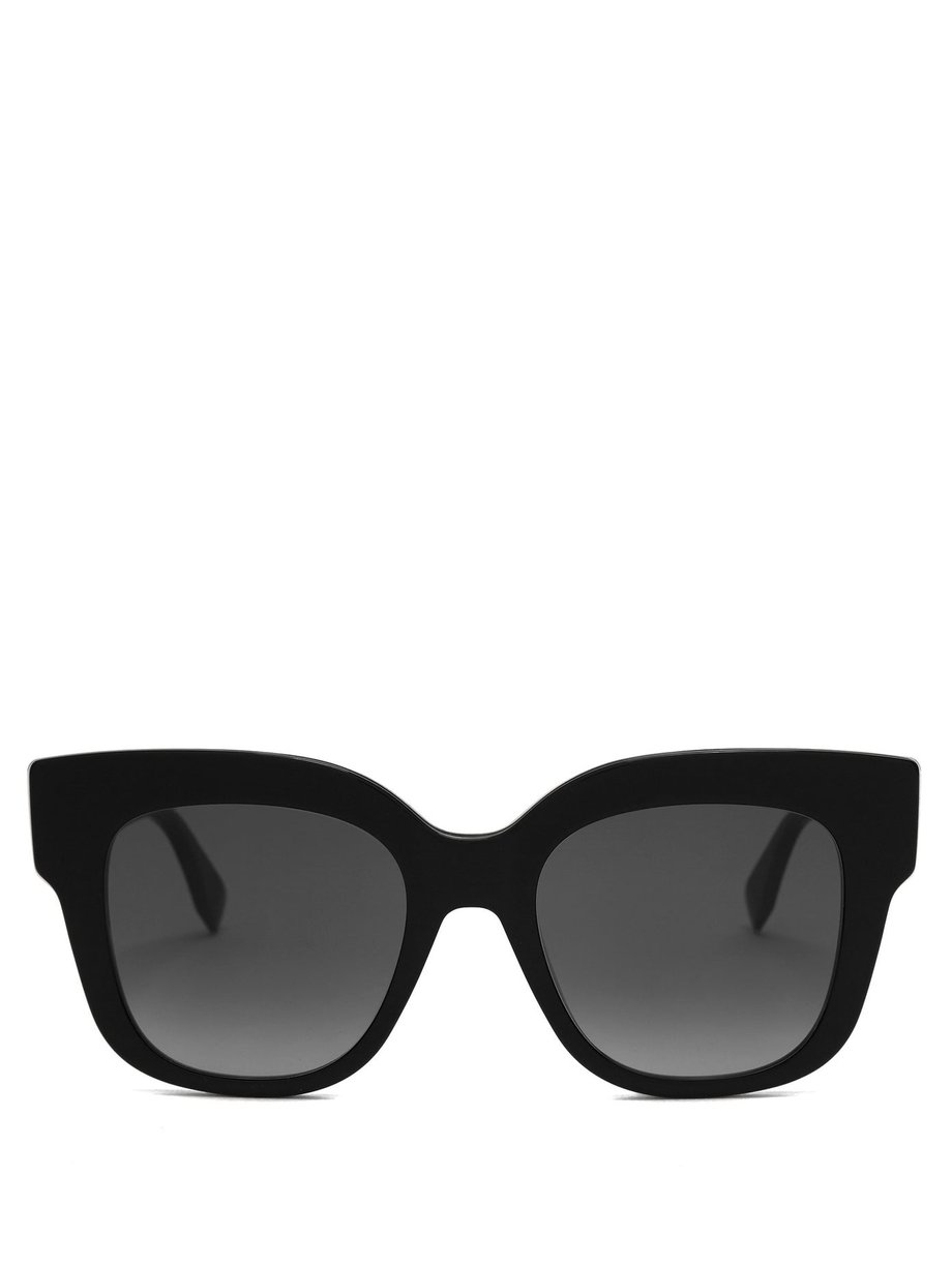 fendi cutout cat eye sunglasses
