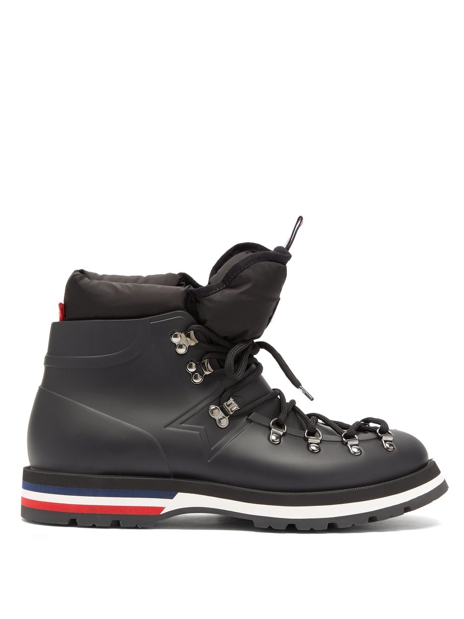 Black Henoc down-filled rubber boots | Moncler | MATCHESFASHION US